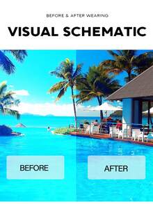 1 件设计 PC 框架金属饰边时尚女士眼镜，方形时尚高端黑色眼镜，修饰脸型，Y2K 风格，适合返校、自拍、度假、海滩派对、服装、旅行矩形太阳镜 - 彩色 - 查看 6