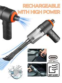 Aspiradora portátil inalámbrica para coche de 3 en 1, alta potencia, aspiradora de mano inalámbrica para coche, hogar, oficina, pelo de mascotas, accesorios de coche