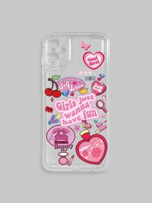 1 peça Case de celular com gráfico de desenho animado e amortecedor de choque, compatível com iPhone e Galaxy, incluindo iPhone 13, 15, 16 Pro Max, 16, 14 e 16 Plus, bem como telefones Galaxy - Multicolorido - Visão 52