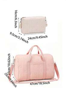 Multifunctional Large Capacity Embroidered Star Handbag Shoulder Crossbody Bag, Can Be Hung On Stroller, Suitable For Pregnant Women Outdoor Carrying - Multicolor - View 2