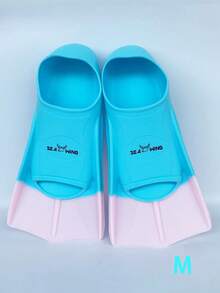 1pc Free Diving Swimming Training Fin, Solid Color/Multicolor Silicone Professional Snorkeling Training Equipment Unisex, Beach Essentials, Beach Accessories, Pool Float - Multicolor - View 24