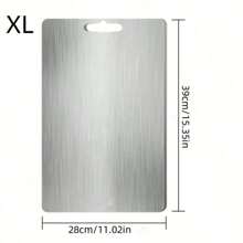 (3pcs/1pc) Stainless Steel Cutting Board Set, For Kitchen Chopping, Small Cutting Board, Double-Sided Graded Cutting Board Set, Suitable For Various Cooking Tasks