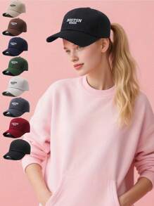 1 Stück leichter, atmungsaktiver Baseballcap, geeignet für Lässig Outdoor, Sport und Sommermode, Baseballcap mit geschwungenem Schlangenmuster, Mode Snapback Kappe für Herren und Damen, Stickerei mit Buchstaben, Sonnenschutz, einfarbig und vielseitig