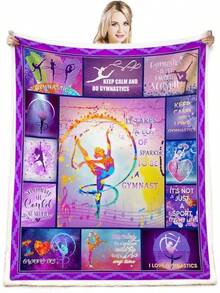 Cheerleader Gifts Blanket,Cheerleading Gifts Girls Throw Blanket,Cheer Gifts Cheerleaders Blanket,Cheerleader Blanket Sofa Couch,Cheerleading Birthday Gifts Teen 50x60 - 體操 - 查看 1