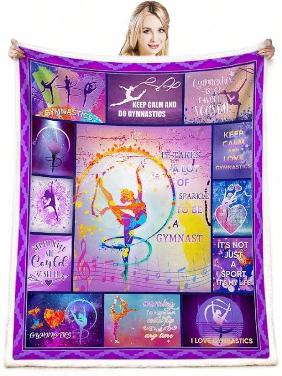 Cheerleader Gifts Blanket,Cheerleading Gifts Girls Throw Blanket,Cheer Gifts Cheerleaders Blanket,Cheerleader Blanket Sofa Couch,Cheerleading Birthday Gifts Teen 50x60 - 體操 - 查看 1