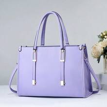 Women Top Handle Bags - 紫色 - 查看 8