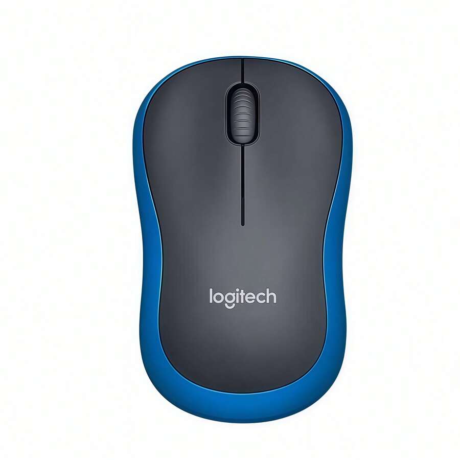 Logitech M185 Wireless Office Mouse Plug And Play, Driver-Free, Long-Lasting Battery Life, 1000DP Precise Tracking, Quiet Button Design, Compatible With Laptops And Desktops