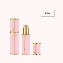 1pc Louischanzl 5ml Premium Leather Sealed Mini Travel Refillable Perfume Atomizer Bottle With Bottom Filling Valve