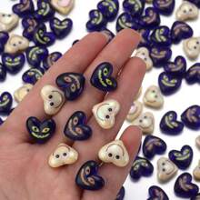 Lot de 20 perles acryliques en forme de cœur et de visage souriant, perles en vrac multi-styles pour bracelets, colliers, bijoux, pendentifs et décorations à suspendre, style décontracté et mignon, idéal pour la fabrication artisanale de bijoux, de colliers, de pendentifs et de décorations à suspendre, vente en gros