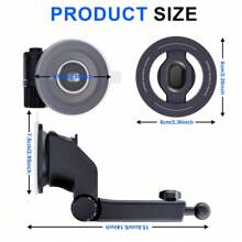 xnyocn Xnyocn Dashboard Magnetic Phone Holder For Car, Compatible With MagSafe Car Mount, Windshield Magnetic Car Mount, Car Accessories Compatible With IPhone, Android Phone, Gift For Birthday, Family, Friends Car Phone Holder