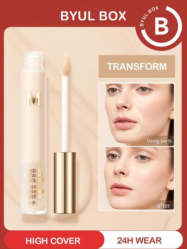 Missha MISSHA M Stay Fit Korektor #Ivory 4,6 g Doskonałe krycie Nawilżający i nie pozostawiający smug Długotrwały makijaż Precyzyjna główka pędzla Wielofunkcyjny