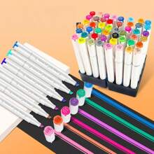 School Supplies, Art - Specific Marker Pens For Painting. Available In 120 - Color, 80 - Color, 60 - Color Sets. These Marker Pens Are For Anime Painting, And The Set Contains Water - Color Pens That Are Not Easy To Fade And Can Be Layered. Marcadores, Christmas Gifts, Essential Items For The Classroom.