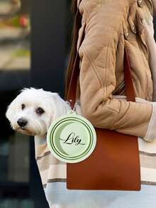 1pc Customized Foldable Macaron Design Pet Bowl, Portable Collapsible Dog Cat Food Water Feeder Bowl For Outdoor Use - Multicolor - View 3