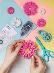 1 Piece Of 8m*6mm Double-Sided Tape, Dot Pattern Decorative Notebook Tape, Suitable For Manual DIY Photo Album Photo Traceless Adhesive Tool Sticker Fixed Crafts Office Learning Handicraft, Scrapbook Paper, Collage, Album, School Supplies, Back To School