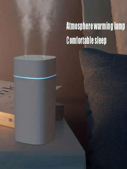 USB Dual Nozzle Humidifier, Rapid Evaporation Humidifier Suitable For Large Rooms, Quiet Sleep Mode, Home Essential Oil Diffuser, Plant Hydration Evaporative Humidifier