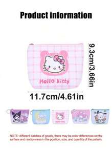 Sanrio 1pc Sanrio Hello Kitty Cartoon Cute Sanitary Pad Cosmetic Bag, Portable Zipper Storage Pouch, Multi-Function Sanitary Pad, Tissue Storage Bag, Suitable For Travel, Business Trips, Outings, Christmas, Holiday Gifts