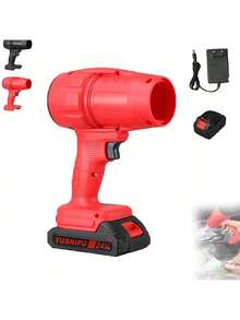 High-Efficiency Powerful Turbo Fan Duct Cordless Strong Blow Dryer Handheld Fan, With A Turbine Jet Blow Dryer At 200,000 Revolutions Per Minute, Strong Airflow Of 1300G, Turbo Drying Vehicle Dryer, Lawn Care Blow Dryer, Snow Blower, For Yard Cleaning - Multicolor - View 5