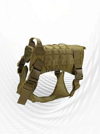 Arnés Táctico Para Perros Con Asa, Ajustable Correa Transpirable y Cómodo, Adecuado Para Perros Medianos y Grandes