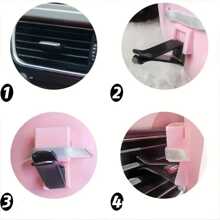 4 Pcs Car Air Vent Decorations, Doll Seat Decor Accessories, Height Less Than 7.09 Inches, Valentine's Day/St. Patrick's Day Gift, Birthday Gift For Women Storage Organizer Travel Essentials Back To School Dormitory Storage