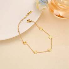 1 pieza Pulsera de acero inoxidable elegante y versátil para uso diario para mujeres - Amarillo Oro - Ver 3