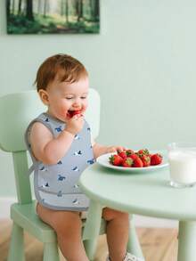 1PC Toddler Sleeveless Feeding Bib,Waterproof Washable Soft Toddler Bibs - Multicolor - View 2
