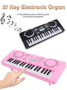 Đồ chơi đàn piano điện tử 37 phím, đàn piano mô phỏng đa chức năng, nhạc cụ hai chế độ, trò chơi giáo dục và tương tác, quà tặng cho bé trai và bé gái, phụ kiện ngẫu nhiên đi kèm, không bao gồm pin. - Nhiều màu - Xem 5