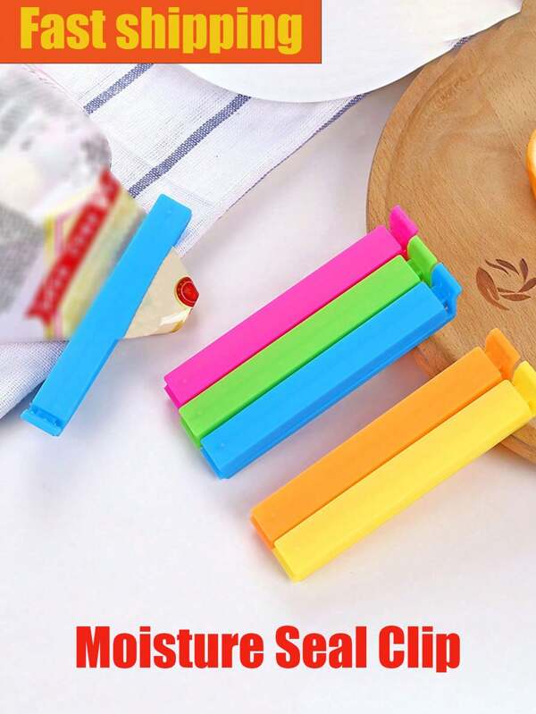 50/40/30PCS 11cm Freshness Random Color Sealing Clips, Moisture Resistant Dust Sealing Plastic Clips, Reusable Storage Clips For Various Plastic Bags And Snack Bags, Kitchen Storage Bags, Kitchen Accessories, Kitchen Gadgets For Bedroom, Travel, Office, Preventing Insects From Spoiling, Plastic Clips