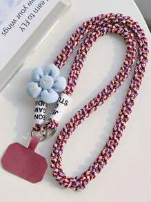 1 pieza Correa de cordón desmontable de 8 mm 3 en 1, correa para decoración DIY del teléfono, correa antideslizante para el hombro para actividades al aire libre, arnés, correa para la muñeca con almohadilla espaciadora, regalos para la madre, la familia, los amigos, el cumpleaños, el día festivo, el Charm del teléfono, la cadena del teléfono