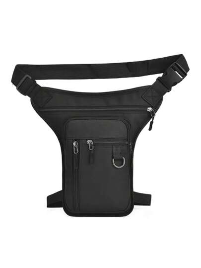 Men's Minimalist Zipper Daily Casual Fashion Waist Leg Bag Running Accessories Gun Holster Belt Bag