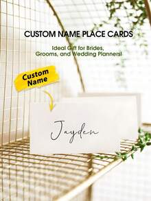 1 Thẻ Tên Khách Mời Đám Cưới Tùy Chỉnh - Thẻ Tên Bàn Có Thể Chỉnh Sửa | Thiết Kế Tối Giản Hiện Đại, Đen Trắng, Chữ Cái Đầu Trong Hình Trái Tim | Thẻ Tên Khách Mời Cá Nhân Hóa Cho Đám Cưới, Sự Kiện, Tiệc Tùng | 9*10CM, Giấy Đồng Món Quà Độc Đáo Lý Tưởng Cho Cô Dâu, Chú Rể, Bạn Bè, Con Trai, Con Gái, Học Sinh, Quà Tặng Lý Tưởng Cho Anh Ấy, Cho Kỷ Niệm, Cho Ngày Valentine, Cho Ngày của Mẹ, Cho Đám Cưới, Cho Tân Gia, Trang Trí Nhà Cửa, Không Khí Giáng Sinh, Quà Lưu Niệm, Có Thể Tái Sử Dụng, Đáng Yêu, Chất Lượng Cao, Phong Cách Thơ Mộng, Tình Yêu Vĩnh Cửu - trắng - Xem 8