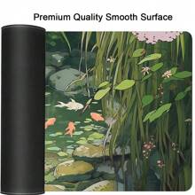 1PC Super Cool Cat Is In The Fishpond Large Gaming Mouse Pad With Extended Rubber Edge And Precise Locking - Soft Comfortable And Non-Slip For Your Desk