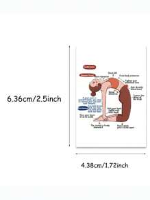 16/32pcs Yoga Style Guide Card Set, 2D, Yoga Basic Practice Cards, Boxed Yoga Poses, Stretching Teaching, Yoga Accessorieschool Supplies,Back To School