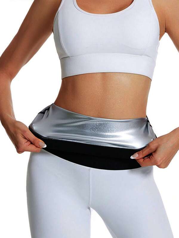 Sweat Enhancing Waist Trimmer Belt, Compression Workout Waist Trainer For Sauna Yoga Fitness