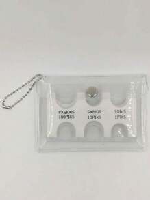 2个装日式零钱包便携式零钱包货币收纳透明卡包男女通用迷你钱包零钱包旅行钱包