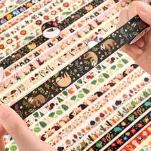 36 卷装饰性和纸胶带礼盒套装，精美纸胶带 15 毫米宽卡通动物派对主题学校用品，非常适合剪贴簿、DIY 艺术和工艺品、子弹日记本、计划本、垃圾日记本、笔记本、学校用品、返校 - 均碼 - 查看 8