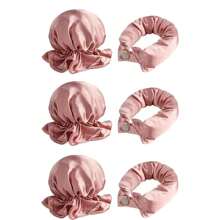 2/4/6pcs Non-Heat Satin Curlers Set, Including Curler And Hair Cap, Suitable For All Hair Types Including Long, Short And Curly, Can Be Used While Sleeping,Back To School,Travel Holiday Essentials,Hair Accessories For Women,Hair Curlers,Curly Hair Brush,Rollers,Curly Hair Products,Curler,Rollers For Hair,Hair Curl,Curly Hair Tools,Hair Roller,Curly Hair,Heatless Curl,Heatless Curls,Hair Curler,Barber,Hair Tools,Hair Products,Hair Curlers,Barber Accessories,Travel,Rollers,Hair Stuff,Hair Accessories,Curly Hair Products,Curler,Rollers For Hair,Hairdressing Equipment,Hair Curl,Curly Hair Tools,Hair Roller,Christmas,Barbershop,Hair Curling Iron, Barber Accessories, Hair Accessories, Curling Iron, Hairdressing,Heatless Waves,Travel Essentials,Hairstyle,Hairdressing