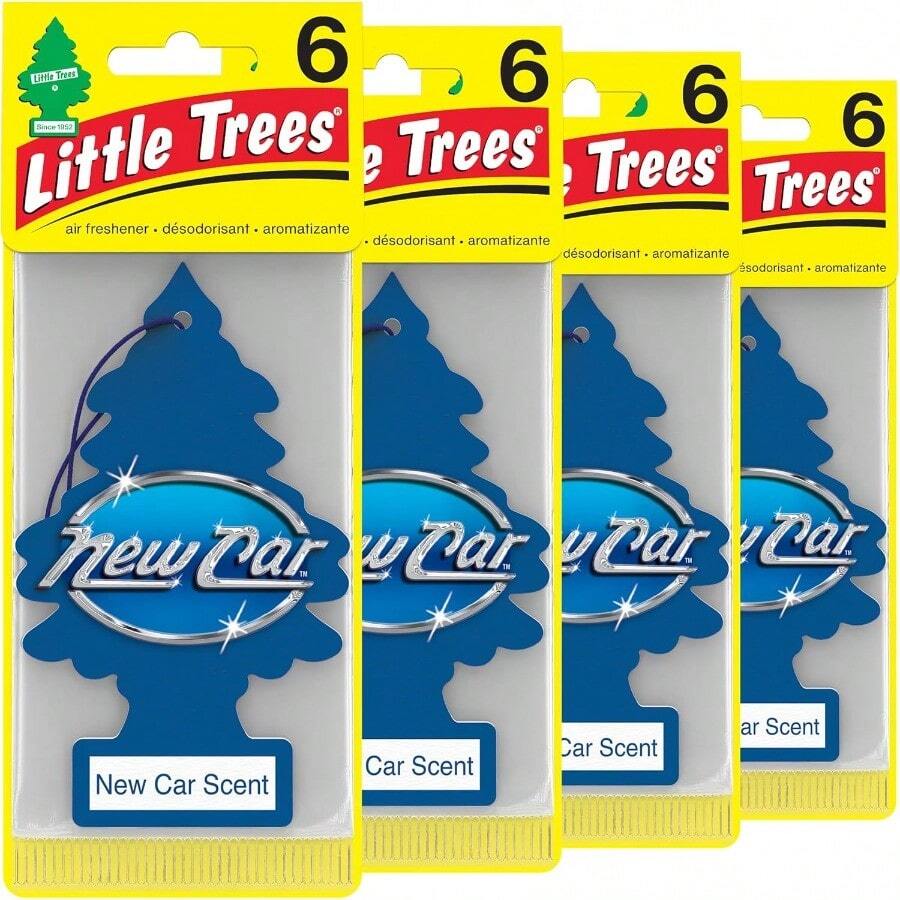 LITTLE TREES Air Fresheners Car Air Freshener. Hanging Tree Provides Long Lasting Scent For Auto Or Home. New Car Scent 24 Air Fresheners - 新車 - 查看 1