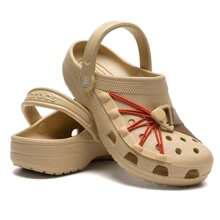 Crocs Sandalias/Pantuflas decorativas clásicas, para viaje al aire libre, diario cómodo, calzado deportivo casual ligero y cómodo de poner y quitar
