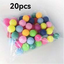 20/50/100 sztuk kolorowych piłeczek do ping-ponga - nadaje się na imprezę, spotkanie, sporty na świeżym powietrzu, rozrywkę na podwórku, majsterkowanie, rekwizyty do gier na zewnątrz i wewnątrz, urodziny, wesele, artykuły na imprezy festiwalowe