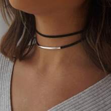 Black Collar Necklace Velvet Choker Fashion Punk Jewelry Women