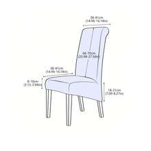 1pc/2pcs/4pcs Highly Waterproof Jacquard Spandex Chair Cover, Living Room/Study Room Decorative Chair Slipcovers, Anti-Dirt And Anti-Scratch - Beige - View 8