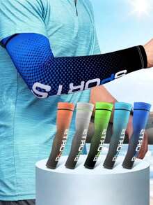 1Pair Ice Silk Sleeve Summer Outdoor Sport Cycling Sleeve Sunscreen Sun Protection Cooling Anti-Slip Arm Sleeves Men Women Lightweight Outdoor Travel Arm Covers