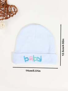 1pc Embroidered Baby Cap Hat, Warm, Breathable, Windproof And Protective, 0-6 Months Old Baby Boys And Girls, Thin And Comfortable, Suitable For Daily Use In Hospitals And Outdoors, Cute And Exquisite Gift Hat, Spring And Summer Style - Multicolor - View 7