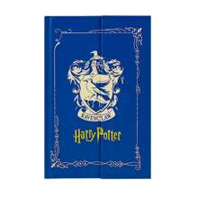 Harry Potter 1pc Blue Hard Skin Harry Potter Notebook, Gryffindor, Slytherin, Hufflepuff, Ravenclaw,Hogwarts College Badge Theme Hardcover Diary Surrounding Books Retro Handbook Portable Journal Notebook For Office