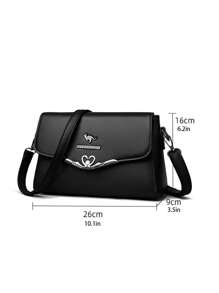 Bolsa Fashionable, Nova, Casual, Versátil, Diferenciada, Estilosa, Elegante, Retrô, Clássica, com Textura de Alta Qualidade para Mulheres, com Alça de Ombro, Transversal, para Ir e Vir, Encontros, Compras, Refinada Urbana