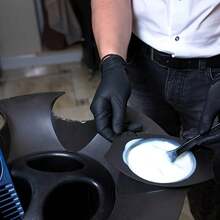 100 Pieces Of Disposable Gloves, Super Durable, Blue/Pink/Black/White/Purple Disposable Nitrile Latex Gloves, Suitable For Kitchen, Tattoo, Hair Dyeing, Pet Care, Beauty Salon And Home Cleaning, Multi-Purpose Disposable Gloves. Note The Packaging Method Of Bagged, Reason: Not Easily Damaged During Transportation.