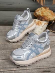 Women's Platform Sports Shoes Chunky Sneakers, Increasing Height, Breathable, Versatile, Spring/Autumn New Arrivals