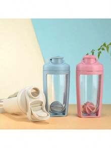 1 个 16 盎司蓝色和红色水瓶，非常适合运动、户外、健身补水，送给家人和朋友的礼物，带盖，密封防漏，轻便易携带，适用于多种场景