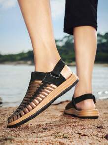 Men's Casual Colorblock Outdoor Sandals For Daily Wear & Sports