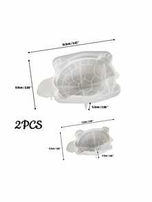 1/2pcs 3D Turtle Silicone Molds, Turtle Clay Molds, Plaster Molds, Turtle Candle Molds, Aromatherapy Plaster Ornaments, Creative Concrete Plaster Molds, Suitable For Plaster, Concrete And Resin Crafts, Modern Design, Suitable For Craft Lovers And DIY Enthusiasts, Perfect Gifts For Home And Birthdays - Multicolor - View 10